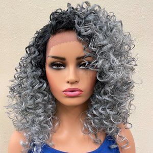 Jordi lace front wig Steel Blue gray NIP